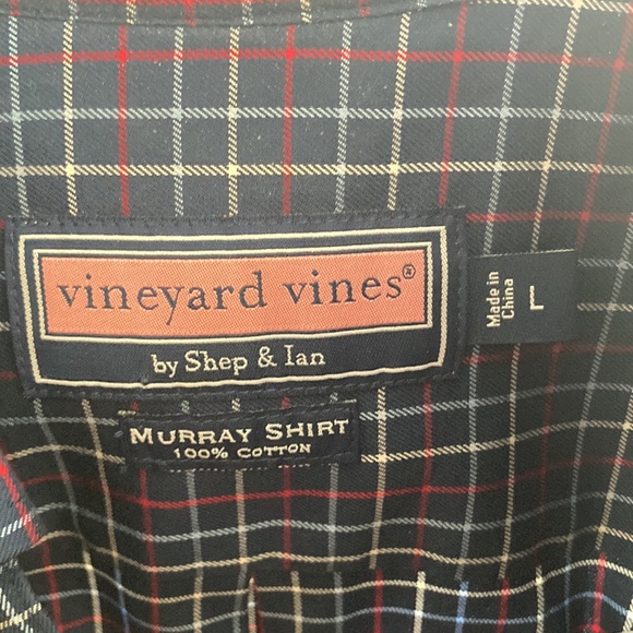 Vineyard Vines NWOT blue checked shirt - Picture 5 of 7